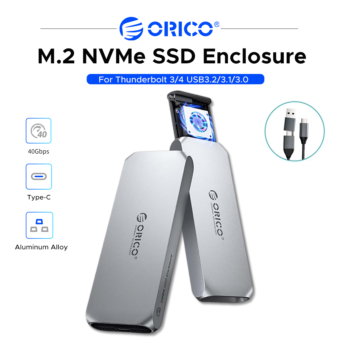 Usb4 40Gbps External Ssd 8Tb - ORICO USB4 M.2 NVMe SSD Enclosure