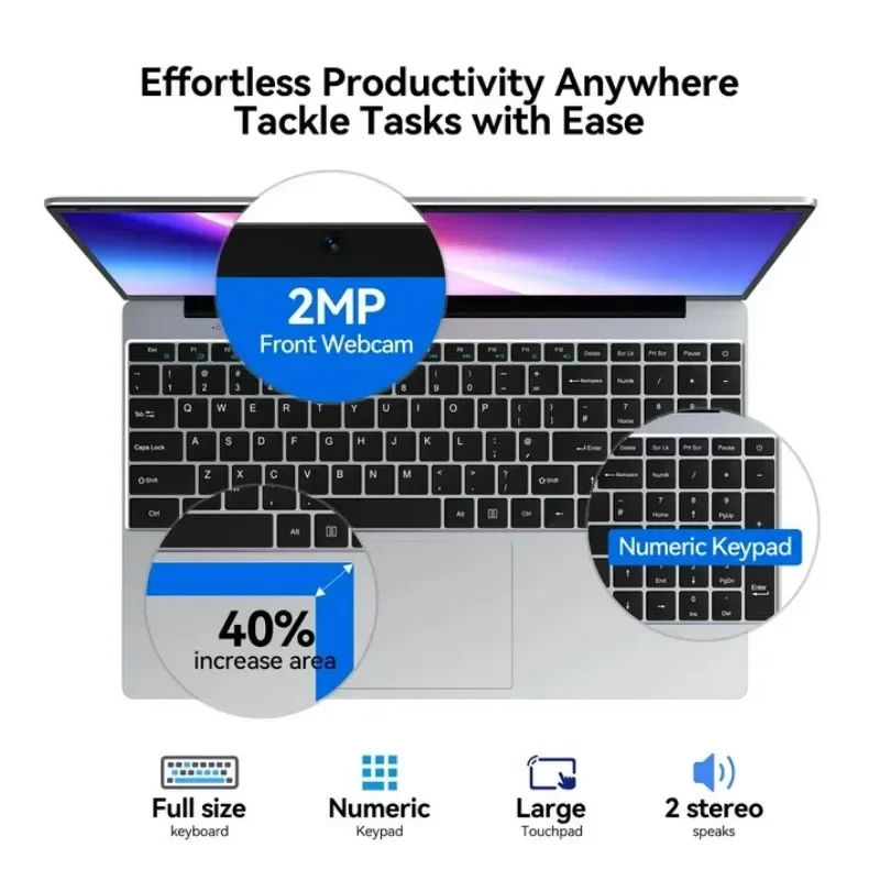 2026 New 15.6' Intel N150 Wind - огляд і ціна Ssd 2Tb