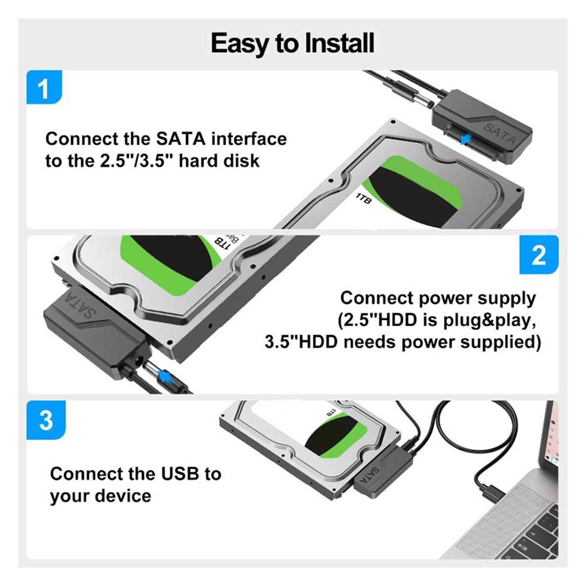 SWXF SATA to USB 3.0 Adapter C - огляд і ціна External Ssd