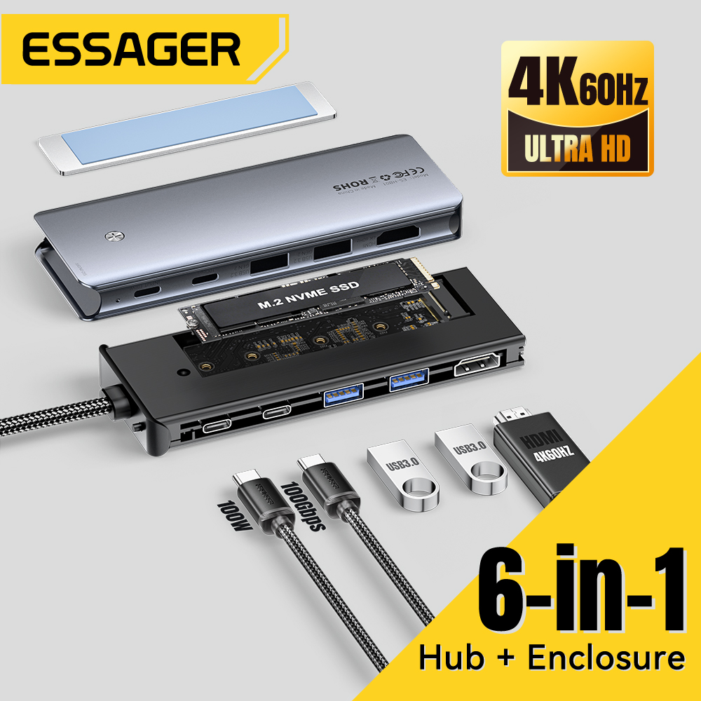 Essager USB C Hub With M.2 SSD - огляд і ціна Ssd Hard Drive