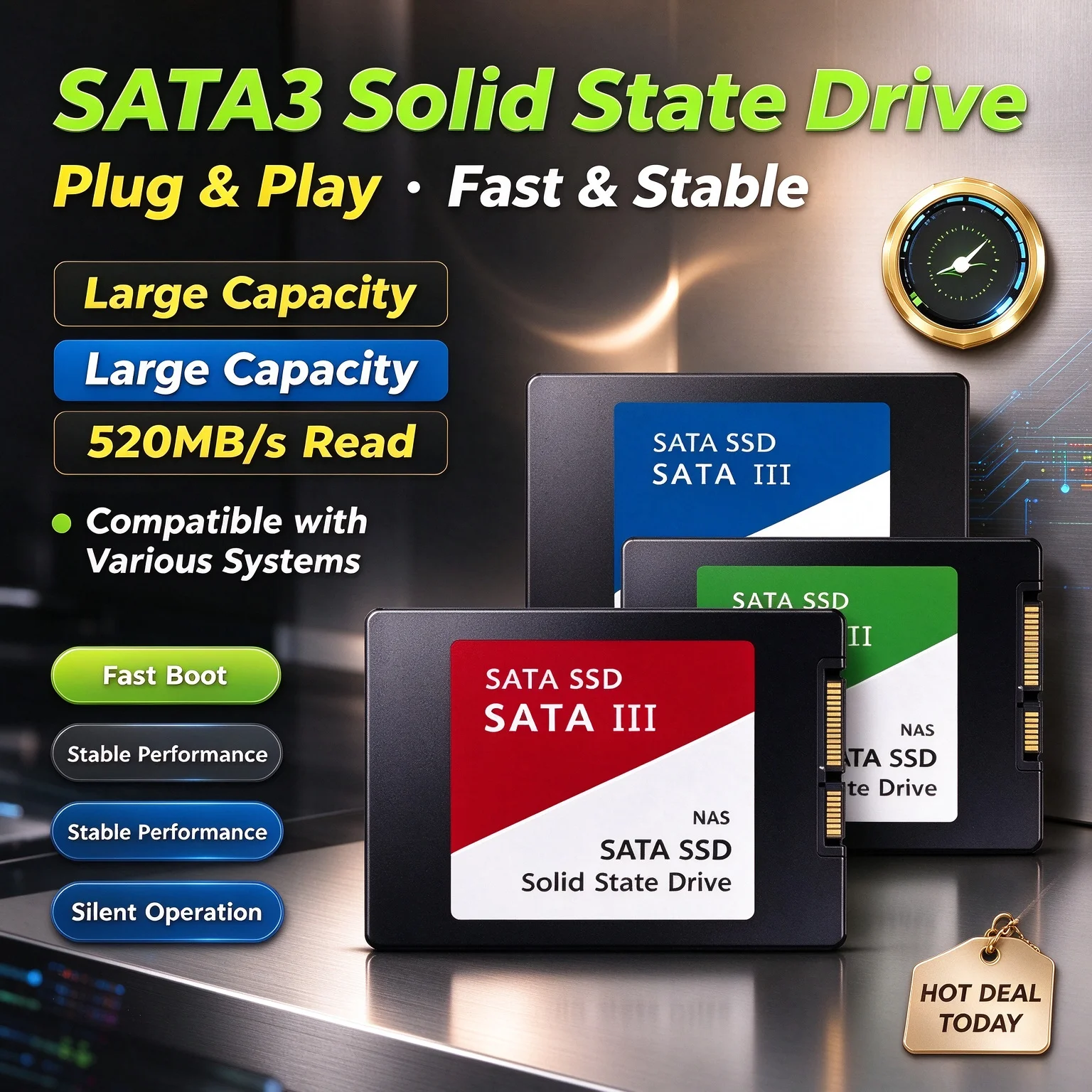 2026 Original New SATA3 SSD 50 - огляд і ціна Ssd 500Gb