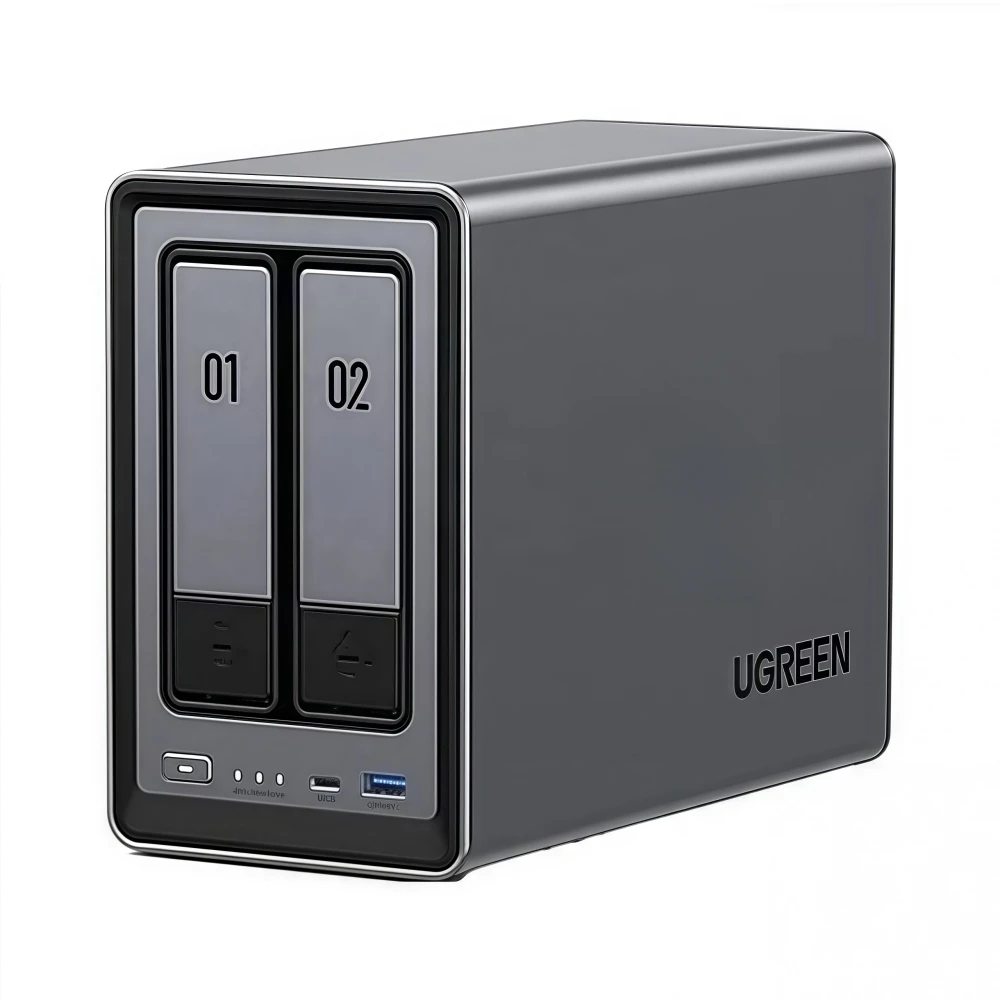 2 Bay NAS Intel N100 Quad Core - огляд і ціна Sata Ssd