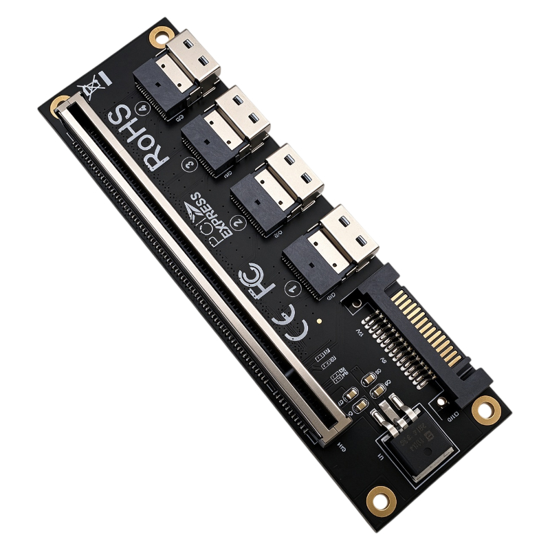 PCIe 4.0 X16 to 4 Ports SFF-86 - огляд і ціна Memory Card Ssd